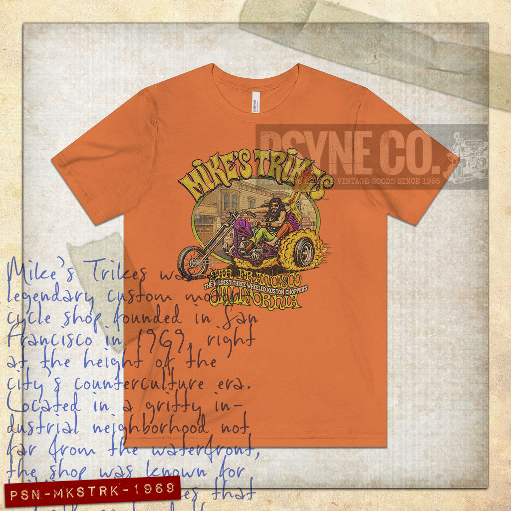 Mike's Trikes San Francisco 1969 Vintage Men's T-Shirt