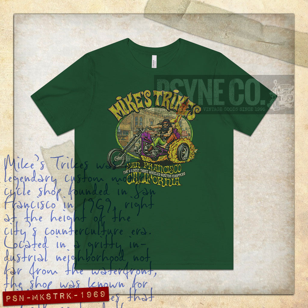 Mike's Trikes San Francisco 1969 Vintage Men's T-Shirt