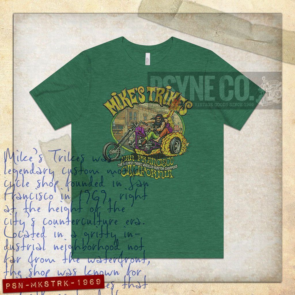 Mike's Trikes San Francisco 1969 Vintage Men's T-Shirt