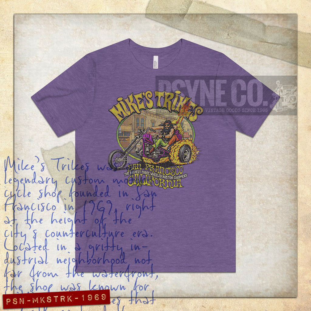 Mike's Trikes San Francisco 1969 Vintage Men's T-Shirt