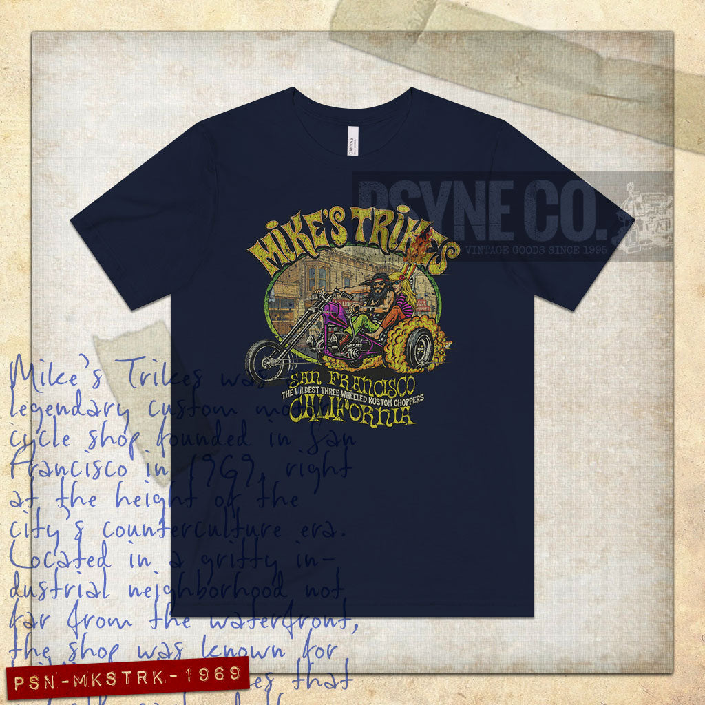Mike's Trikes San Francisco 1969 Vintage Men's T-Shirt