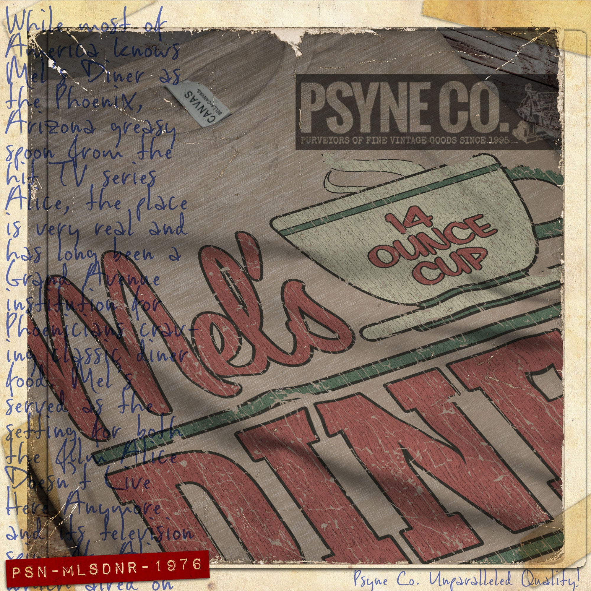 Mel's Diner 1976 Vintage Men's T-Shirt