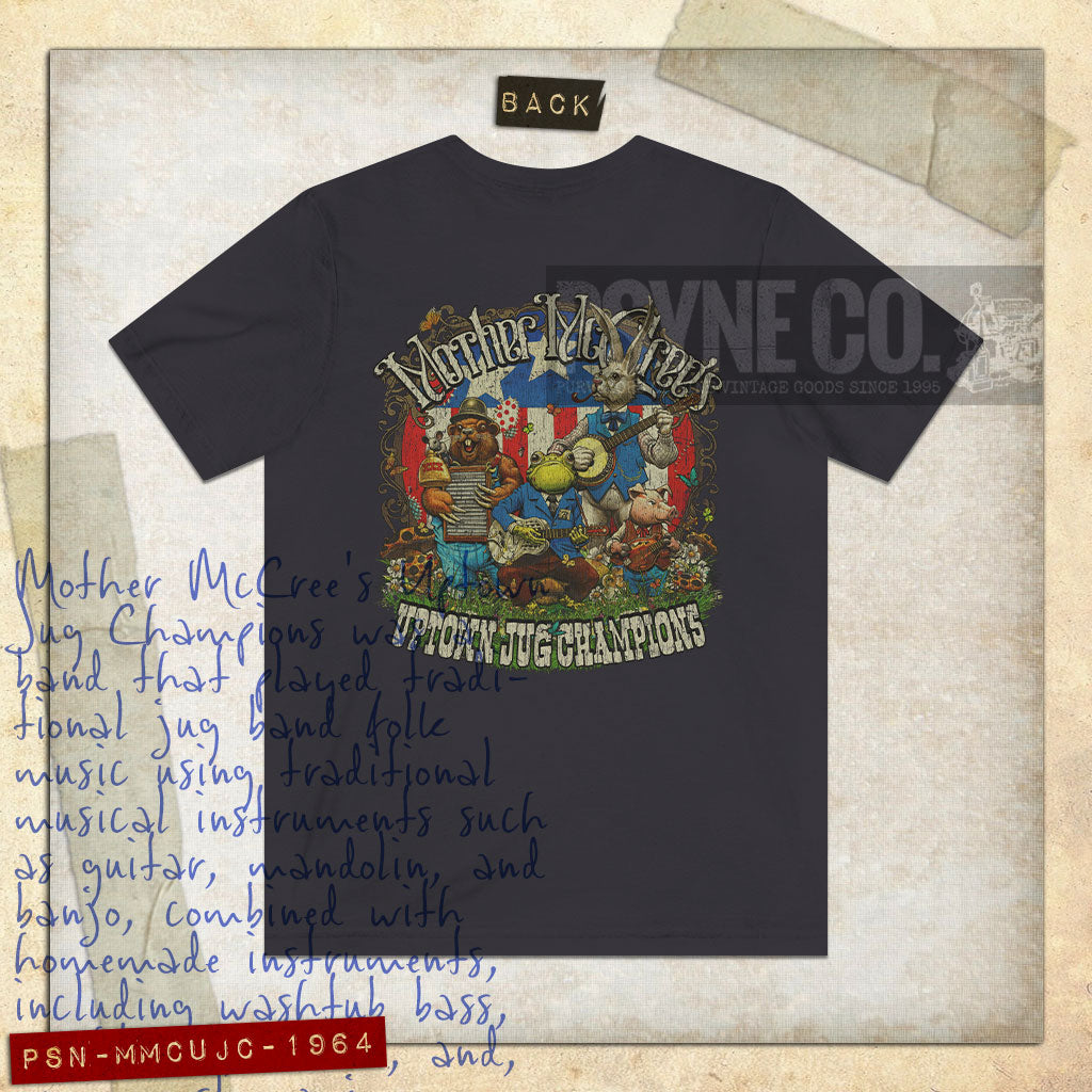 Mother McCree's Uptown Jug Champions 1964 F/B Vintage Men's T-Shirt