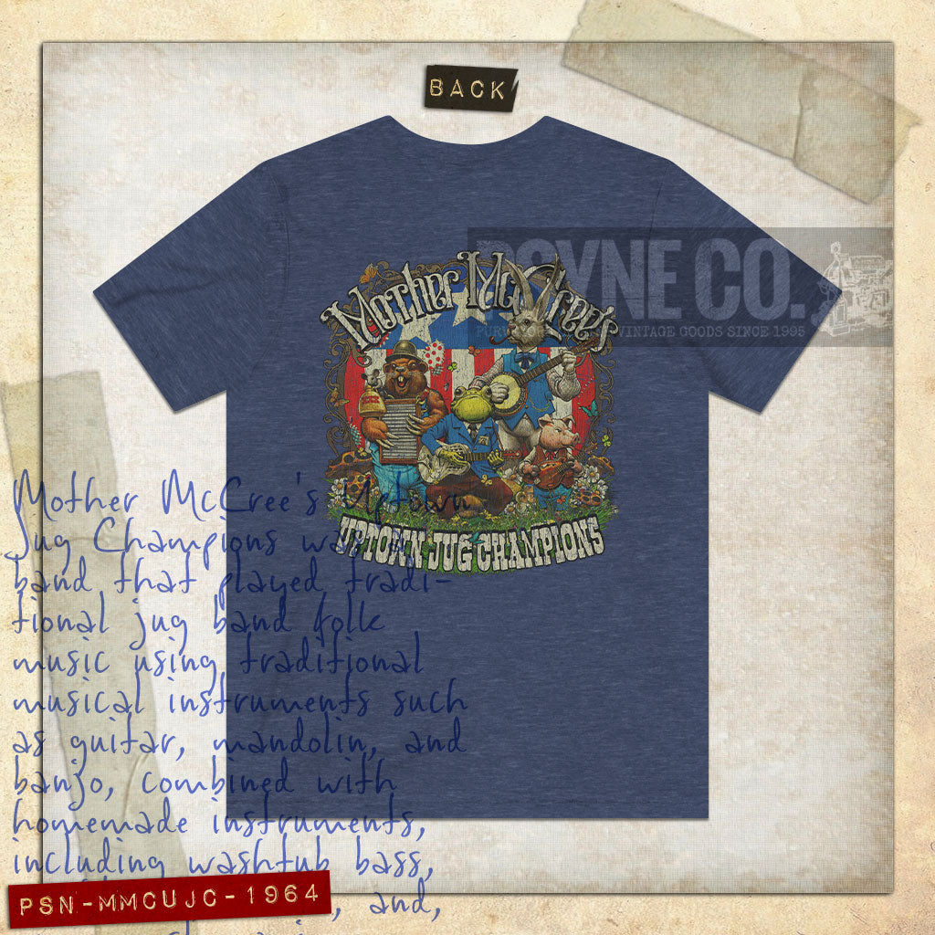 Mother McCree's Uptown Jug Champions 1964 F/B Vintage Men's T-Shirt