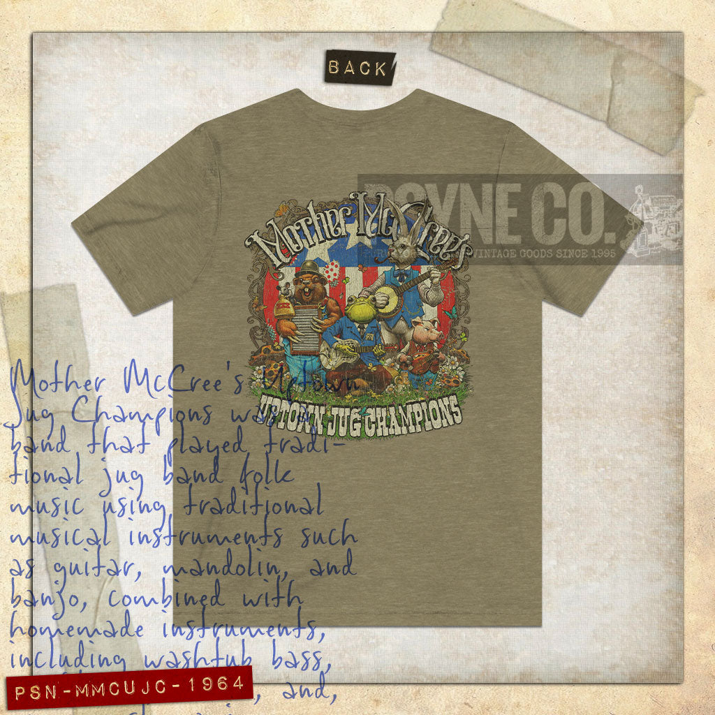 Mother McCree's Uptown Jug Champions 1964 F/B Vintage Men's T-Shirt