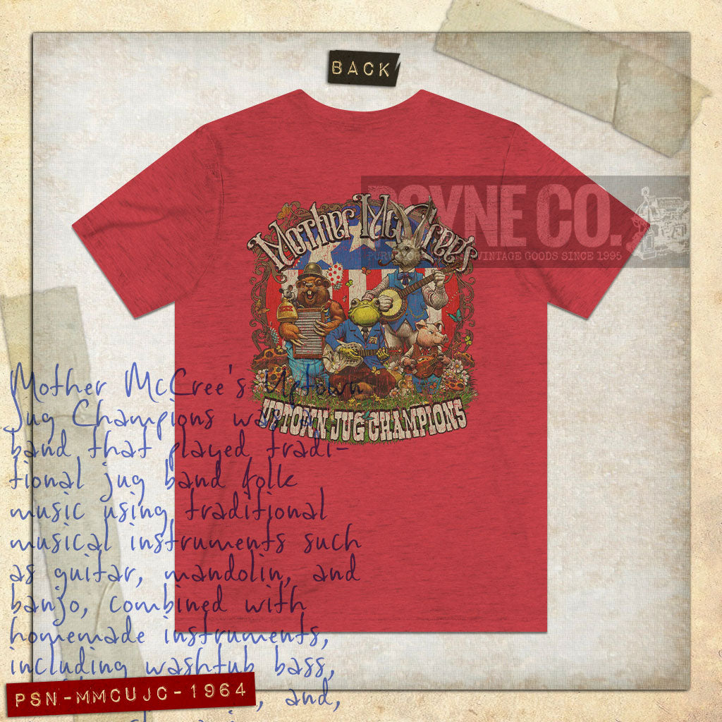 Mother McCree's Uptown Jug Champions 1964 F/B Vintage Men's T-Shirt