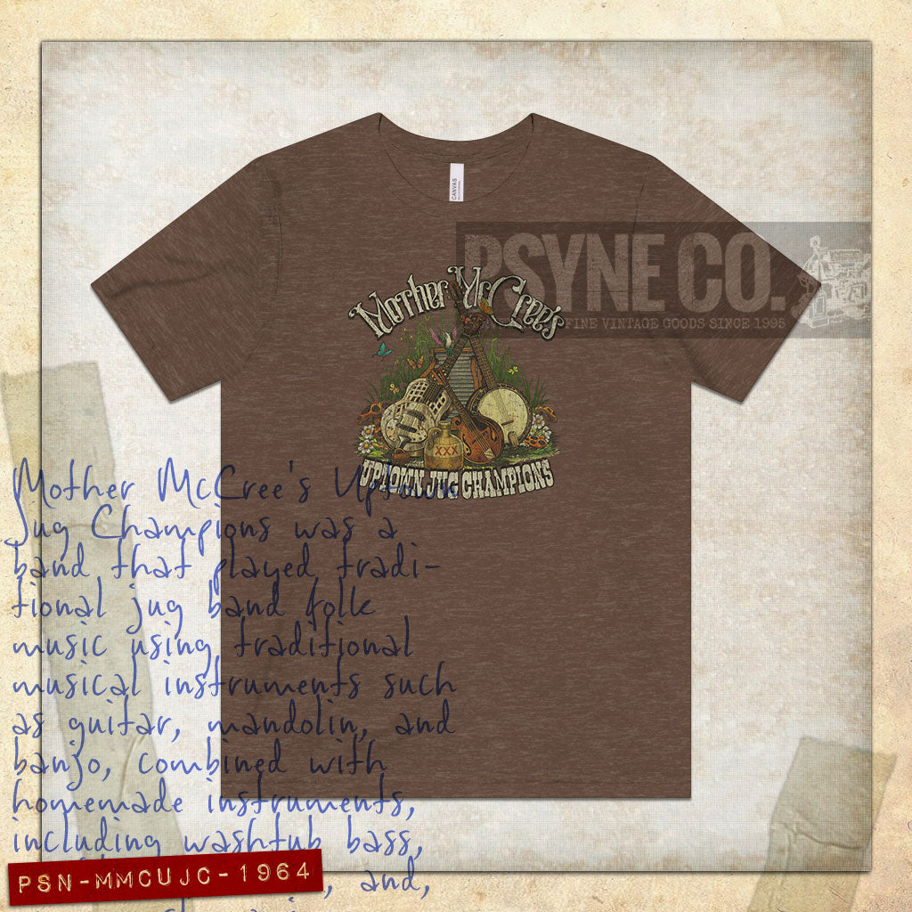 Mother McCree's Uptown Jug Champions 1964 F/B Vintage Men's T-Shirt