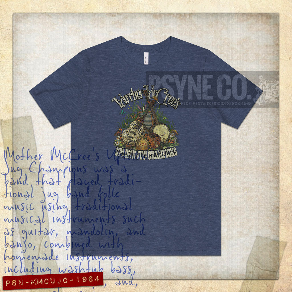 Mother McCree's Uptown Jug Champions 1964 F/B Vintage Men's T-Shirt