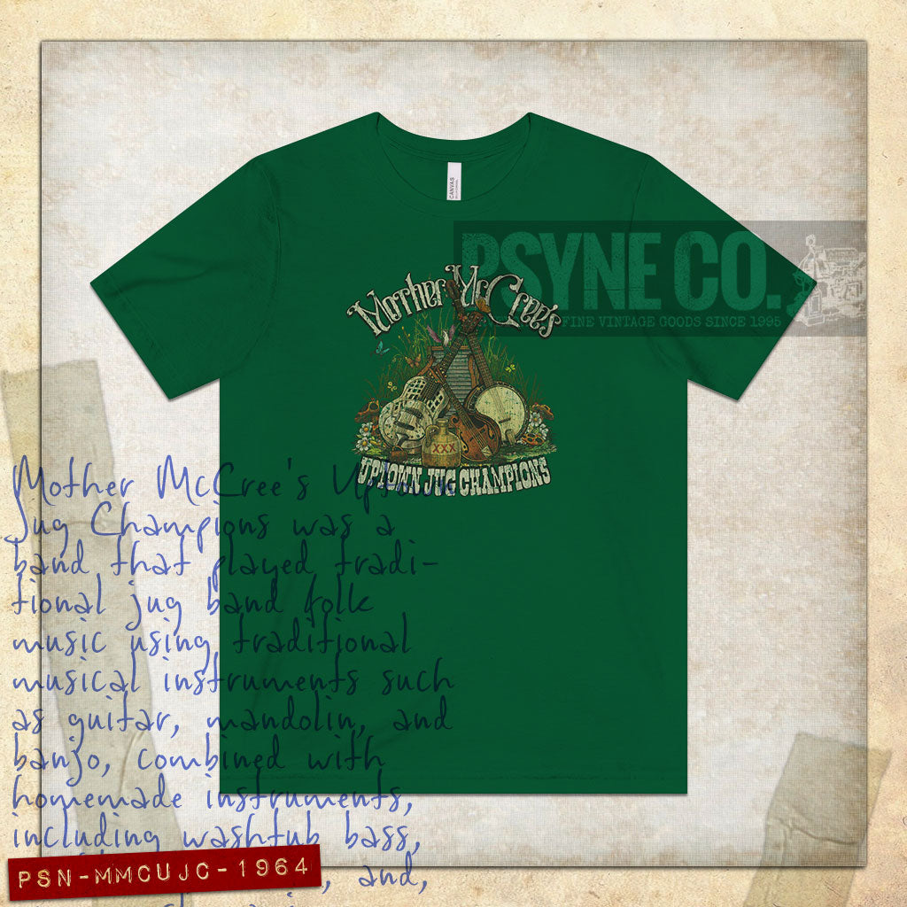 Mother McCree's Uptown Jug Champions 1964 F/B Vintage Men's T-Shirt