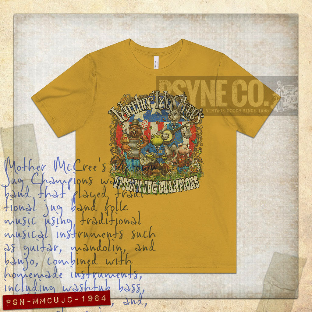 Mother McCree's Uptown Jug Champions 1964 Vintage Men's T-Shirt