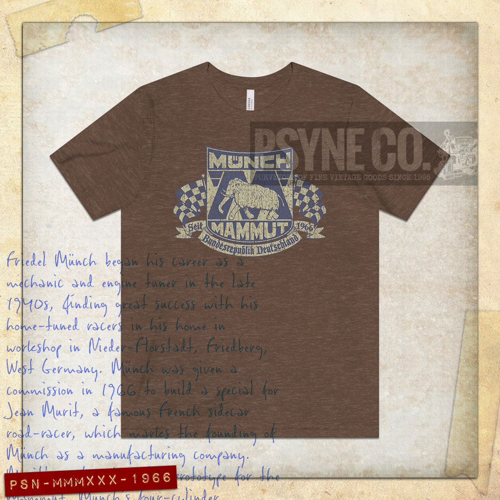 Münch Mammut Motorcycles 1966 Vintage Men's T-Shirt