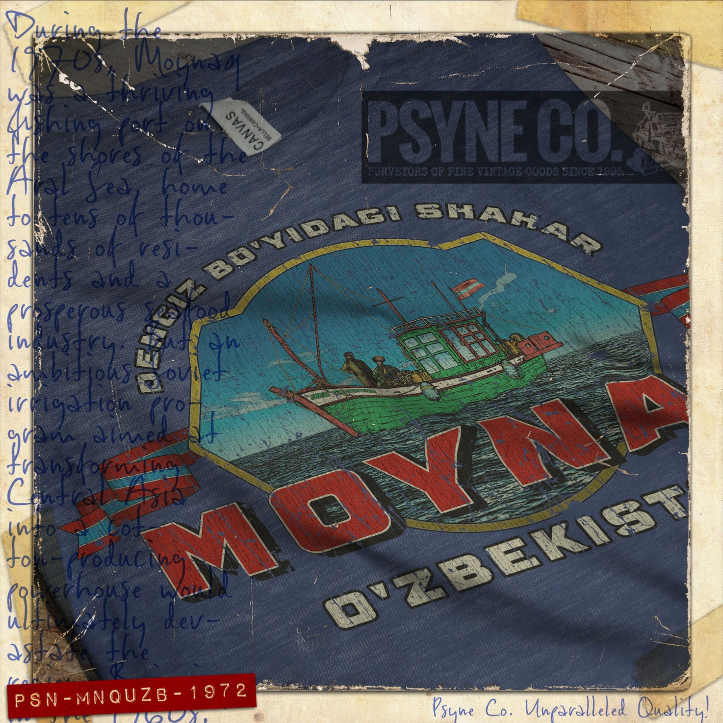 Moynaq Uzbekistan 1972 Vintage Men's T-Shirt