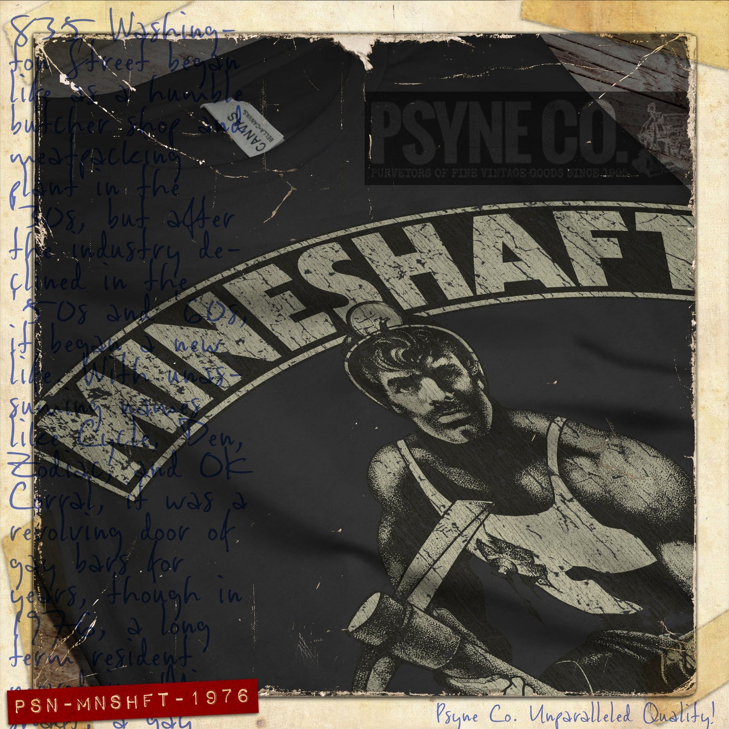 Mineshaft NYC 1976 Vintage Men's T-Shirt