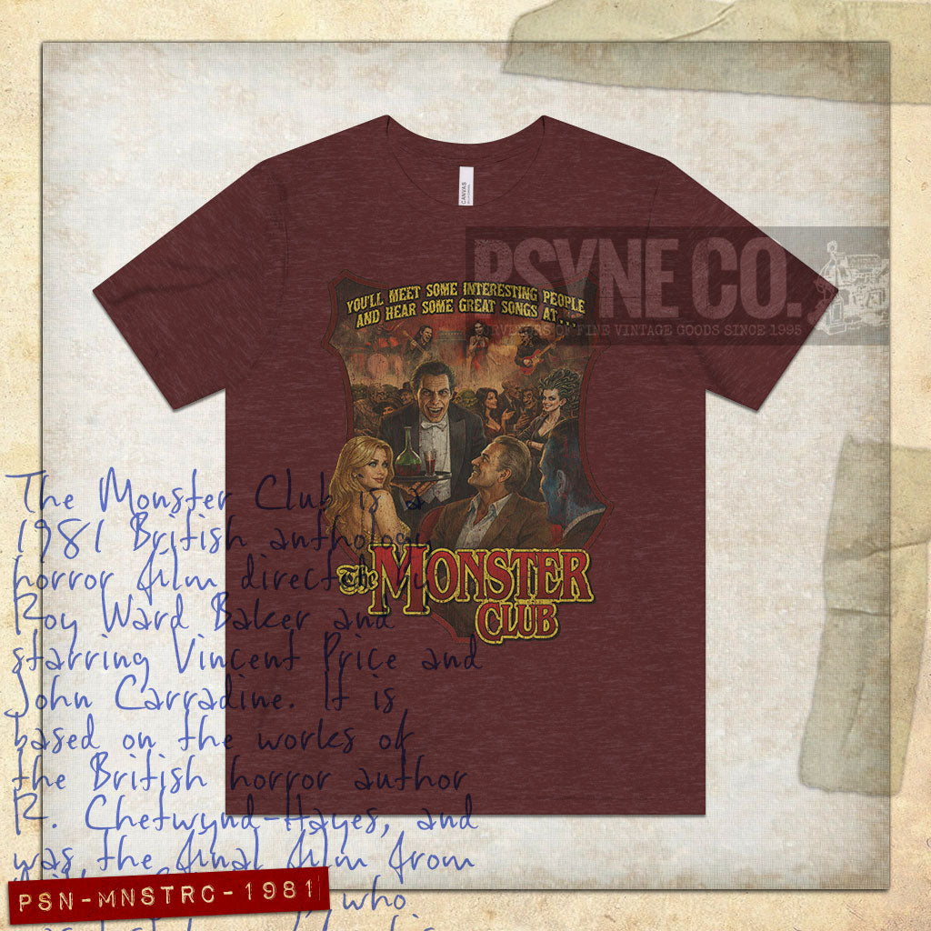 The Monster Club 1981 Vintage Men's T-Shirt