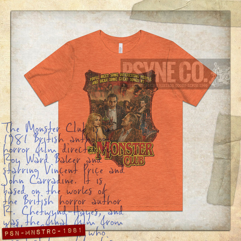 The Monster Club 1981 Vintage Men's T-Shirt