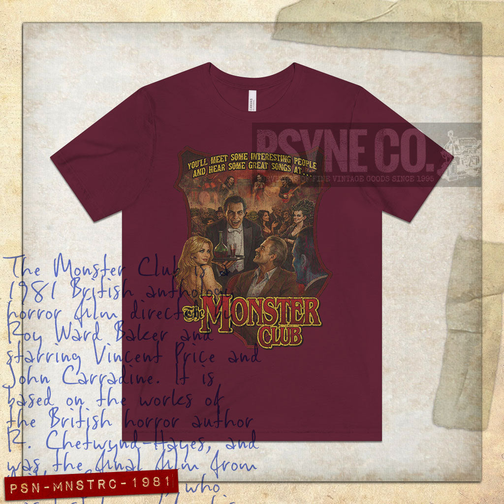 The Monster Club 1981 Vintage Men's T-Shirt