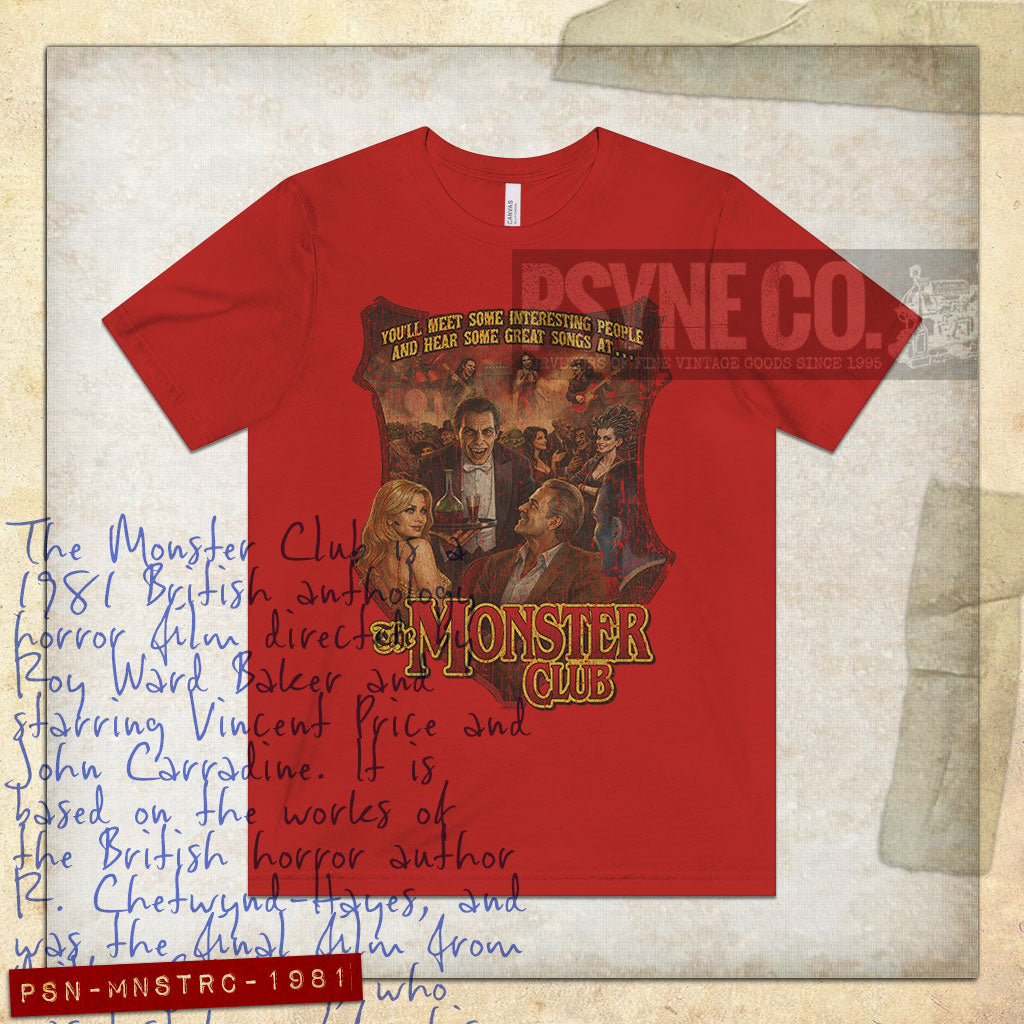 The Monster Club 1981 Vintage Men's T-Shirt