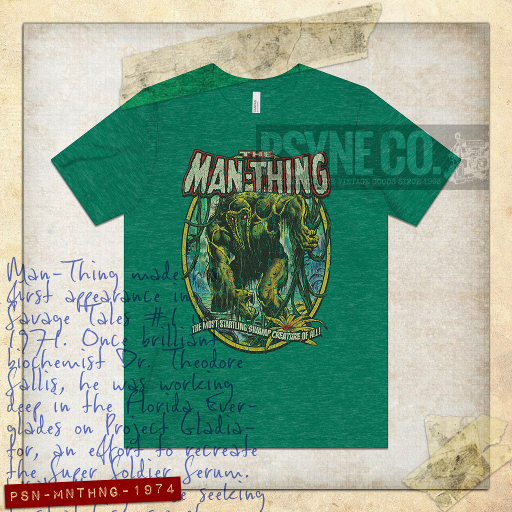 The Man Thing 1974 Vintage Men’s T-Shirt