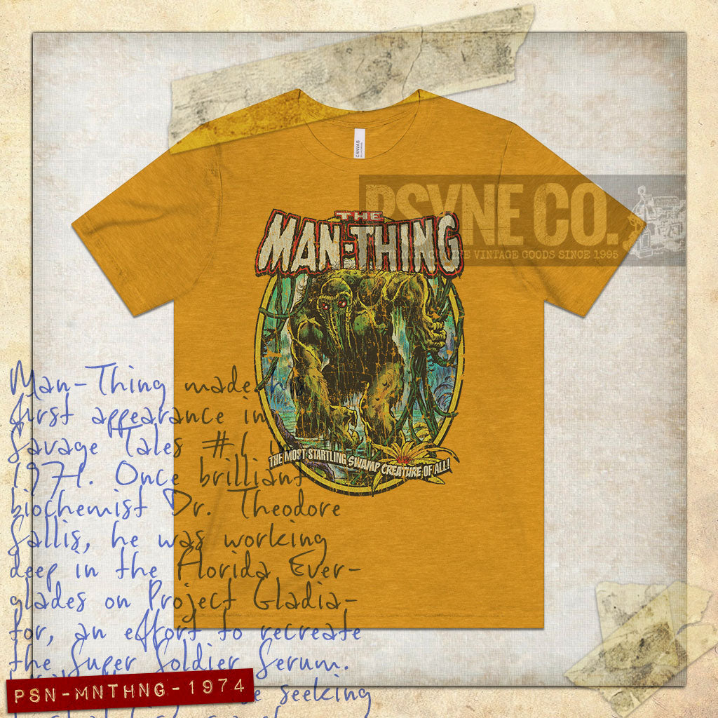 The Man Thing 1974 Vintage Men’s T-Shirt