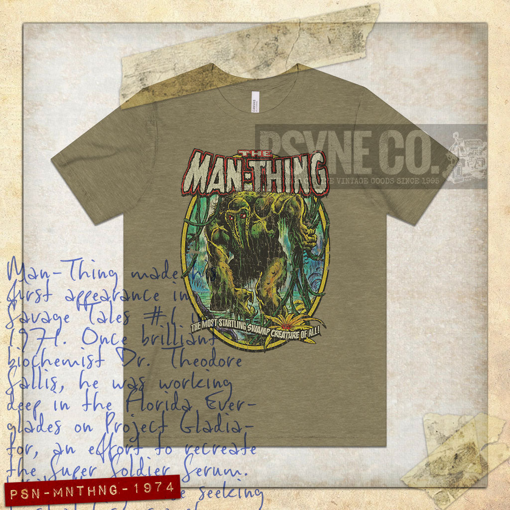 The Man Thing 1974 Vintage Men’s T-Shirt