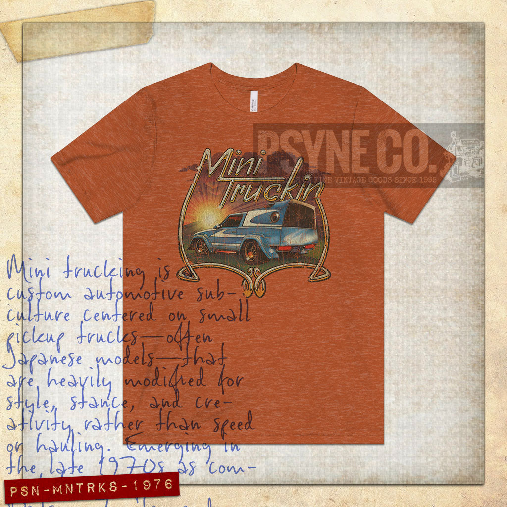 Mini-Truckin Sunrise 1976 Vintage Men's T-Shirt