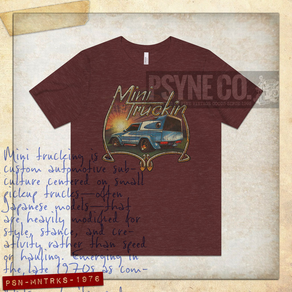 Mini-Truckin Sunrise 1976 Vintage Men's T-Shirt