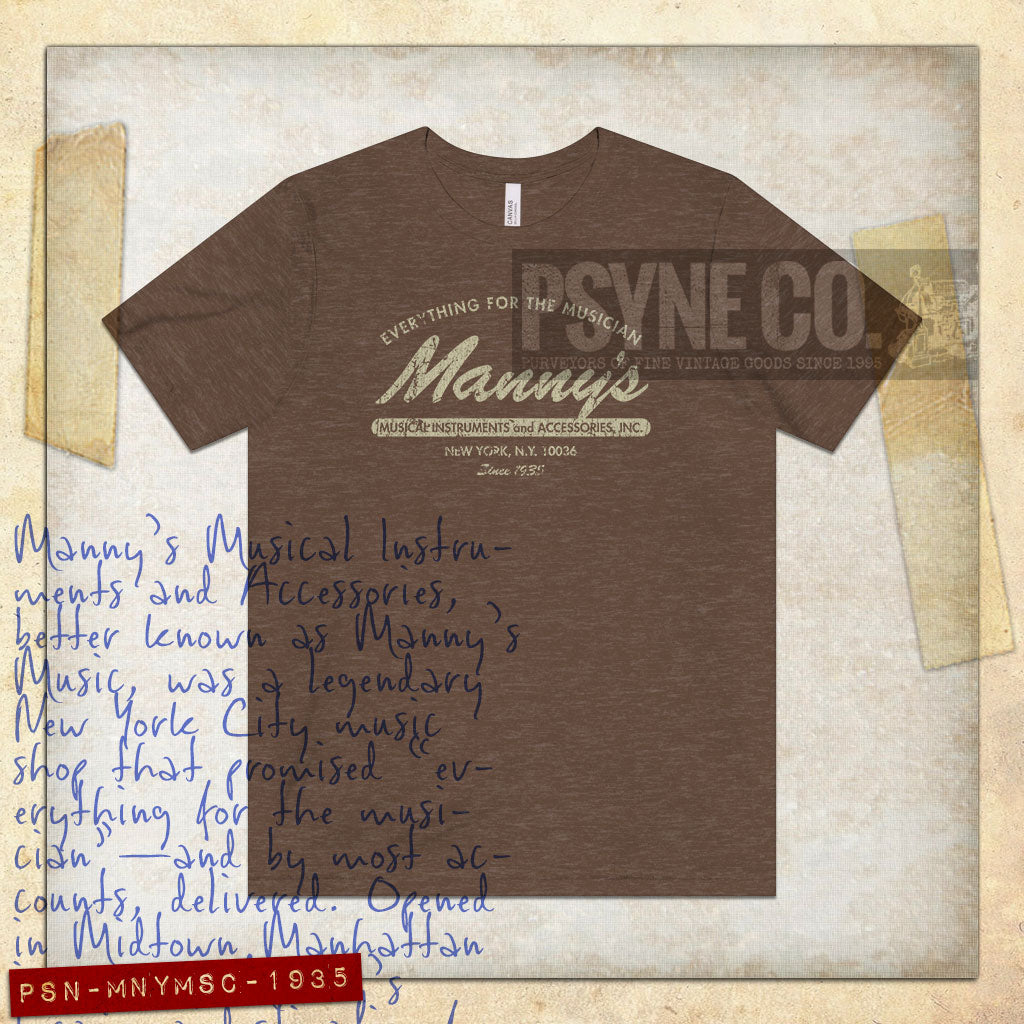 Manny's Music 1935 Vintage Men's T-Shirt