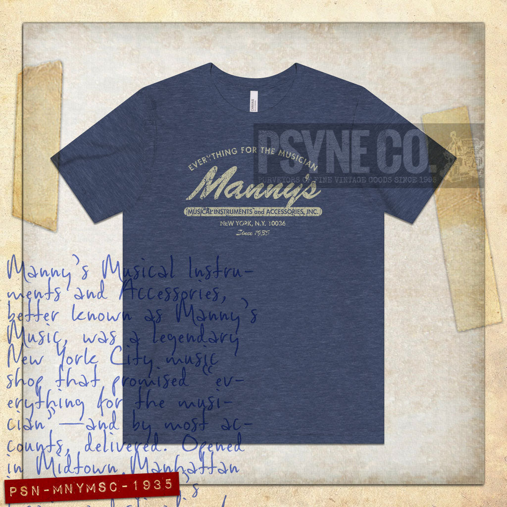 Manny's Music 1935 Vintage Men's T-Shirt