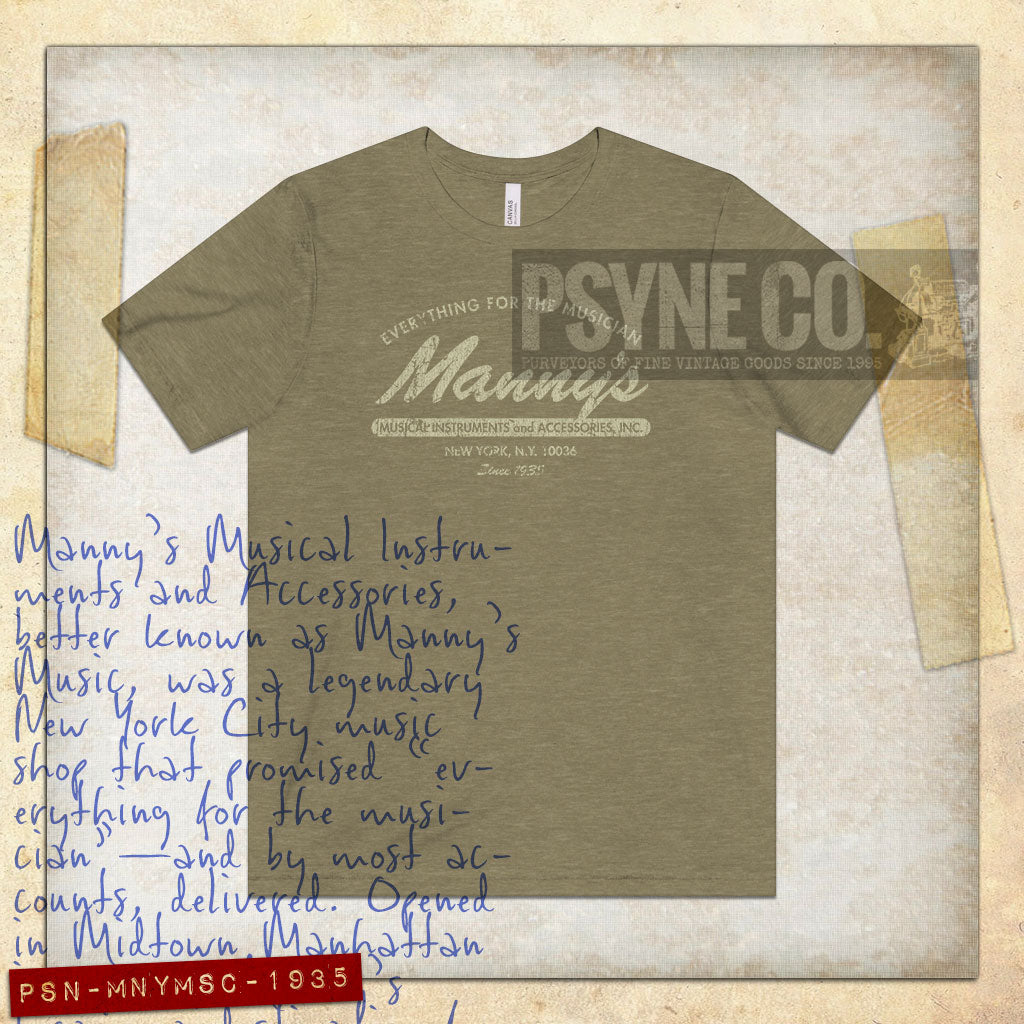 Manny's Music 1935 Vintage Men's T-Shirt