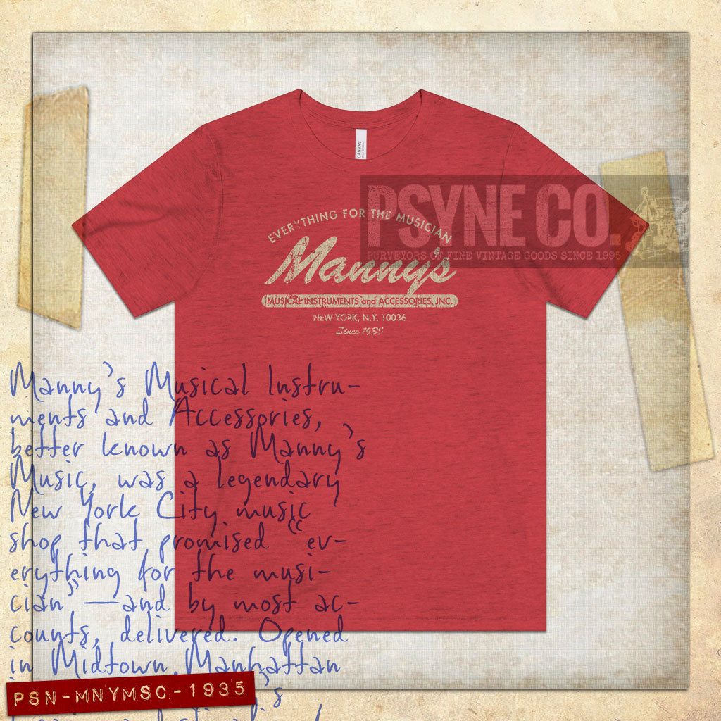 Manny's Music 1935 Vintage Men's T-Shirt