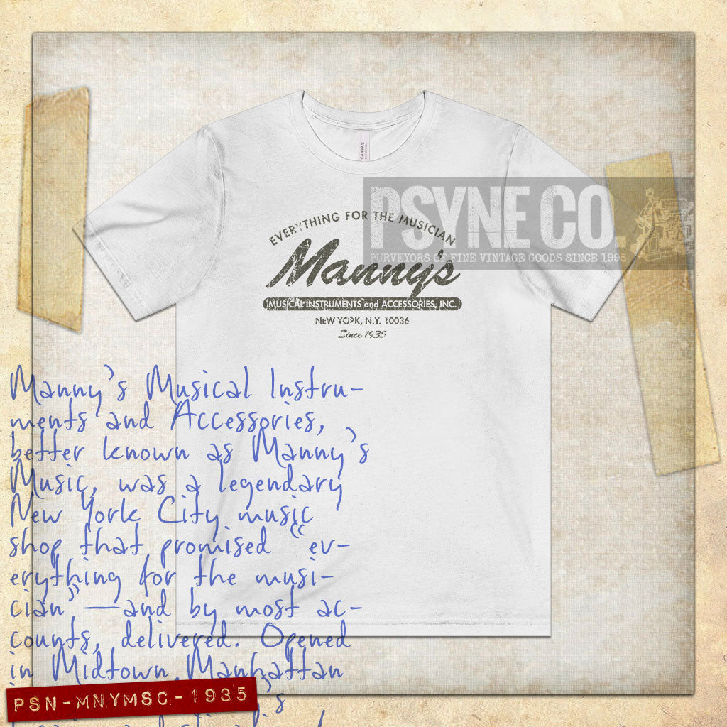 Manny's Music 1935 Vintage Men's T-Shirt