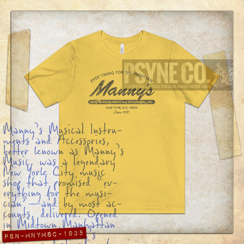 Manny's Music 1935 Vintage Men's T-Shirt