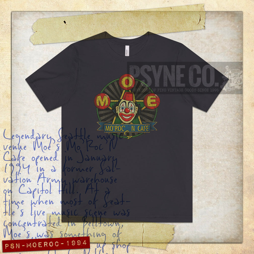 Moe's Mo'Roc'N Cafe 1994 Vintage Men's T-Shirt