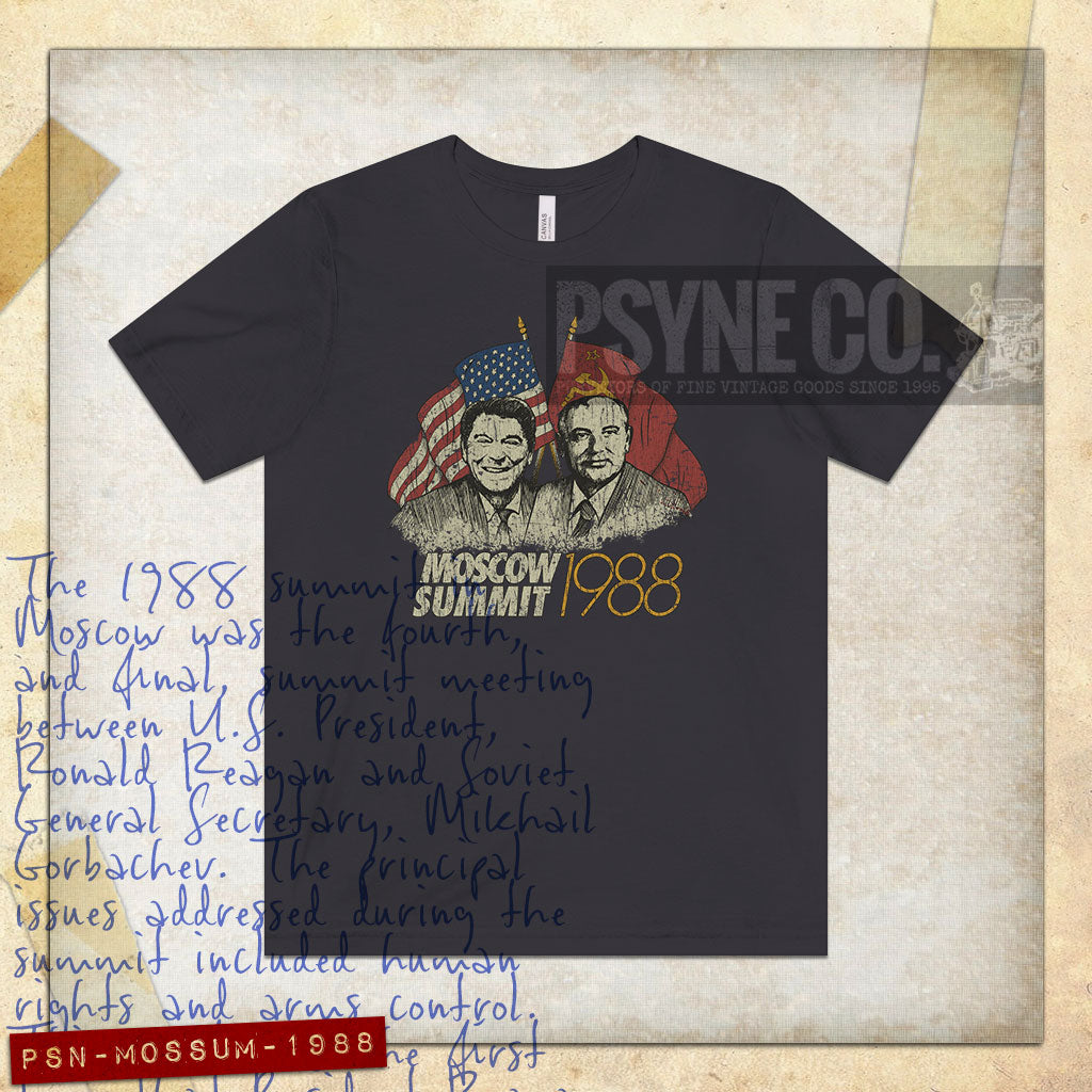 Moscow Summit 1988 Vintage Men's T-Shirt
