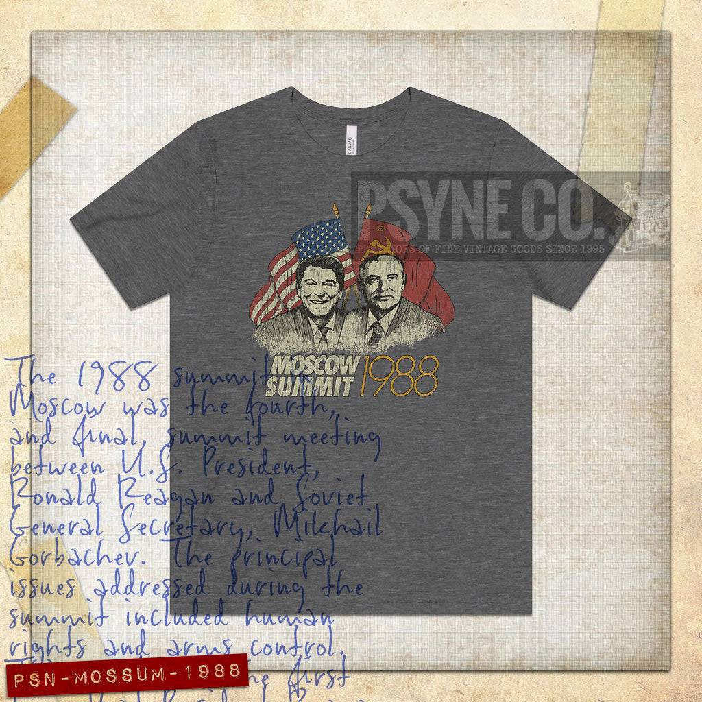 Moscow Summit 1988 Vintage Men's T-Shirt