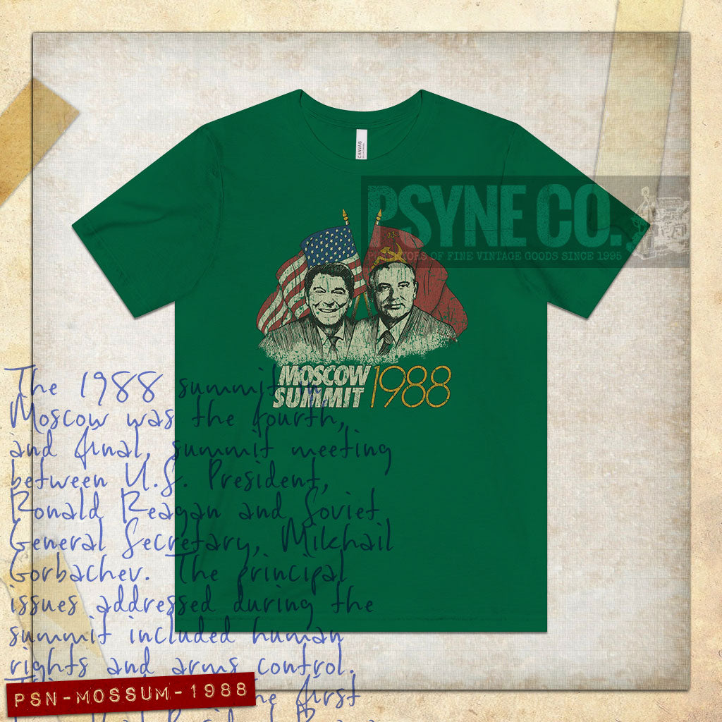 Moscow Summit 1988 Vintage Men's T-Shirt