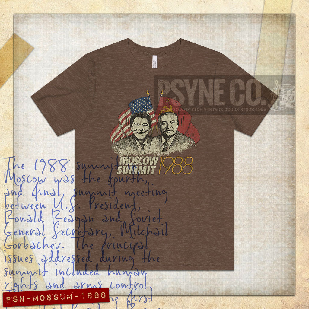 Moscow Summit 1988 Vintage Men's T-Shirt