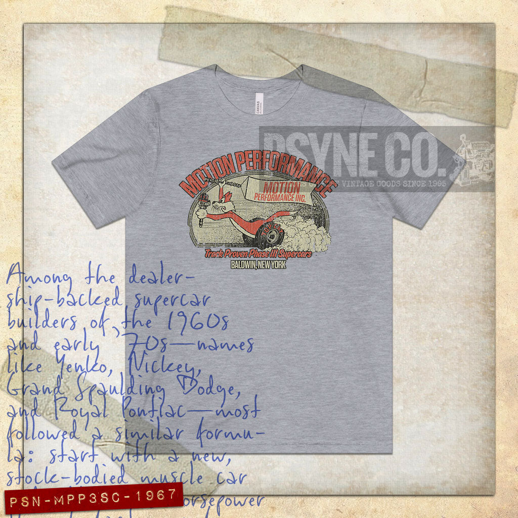 Motion Performance Phase III Supercars 1967 Vintage Men's T-Shirt