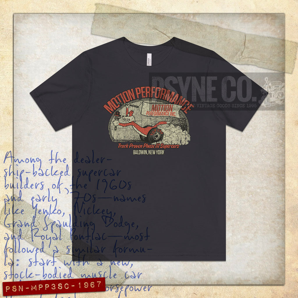Motion Performance Phase III Supercars 1967 Vintage Men's T-Shirt