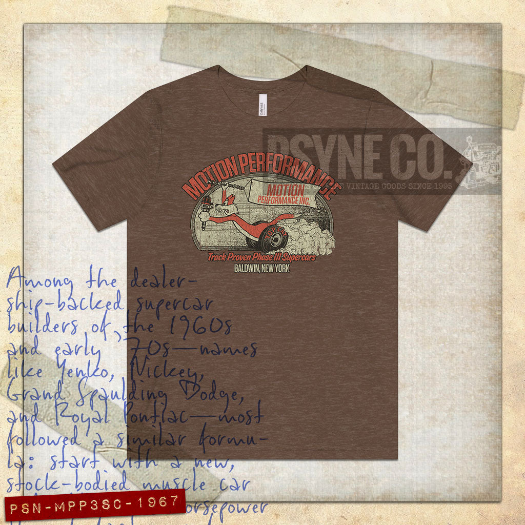 Motion Performance Phase III Supercars 1967 Vintage Men's T-Shirt