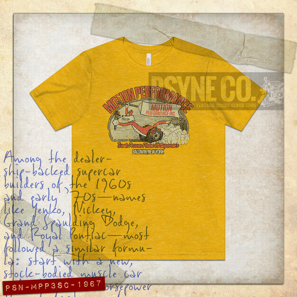 Motion Performance Phase III Supercars 1967 Vintage Men's T-Shirt