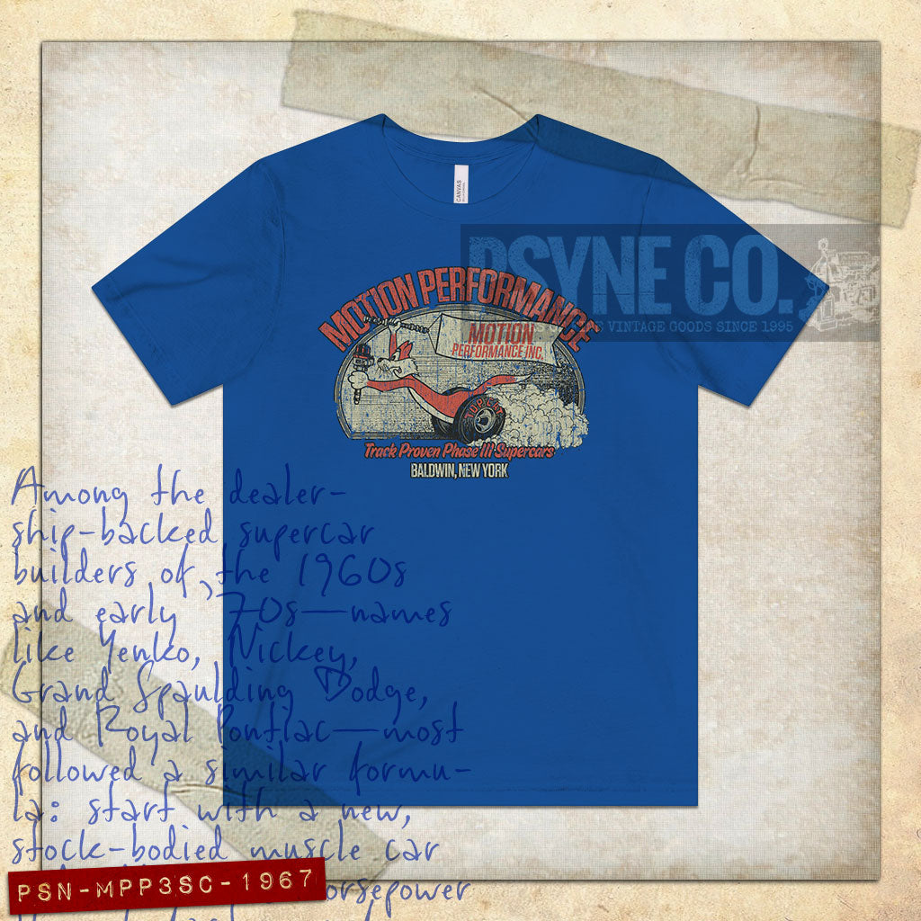 Motion Performance Phase III Supercars 1967 Vintage Men's T-Shirt