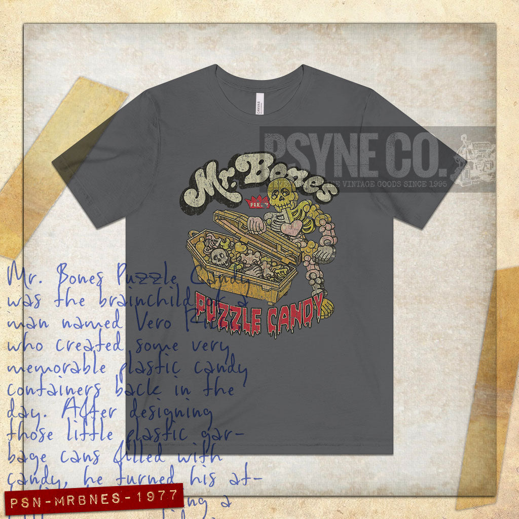 Mr. Bones Puzzle Candy 1977 Vintage Men's T-Shirt