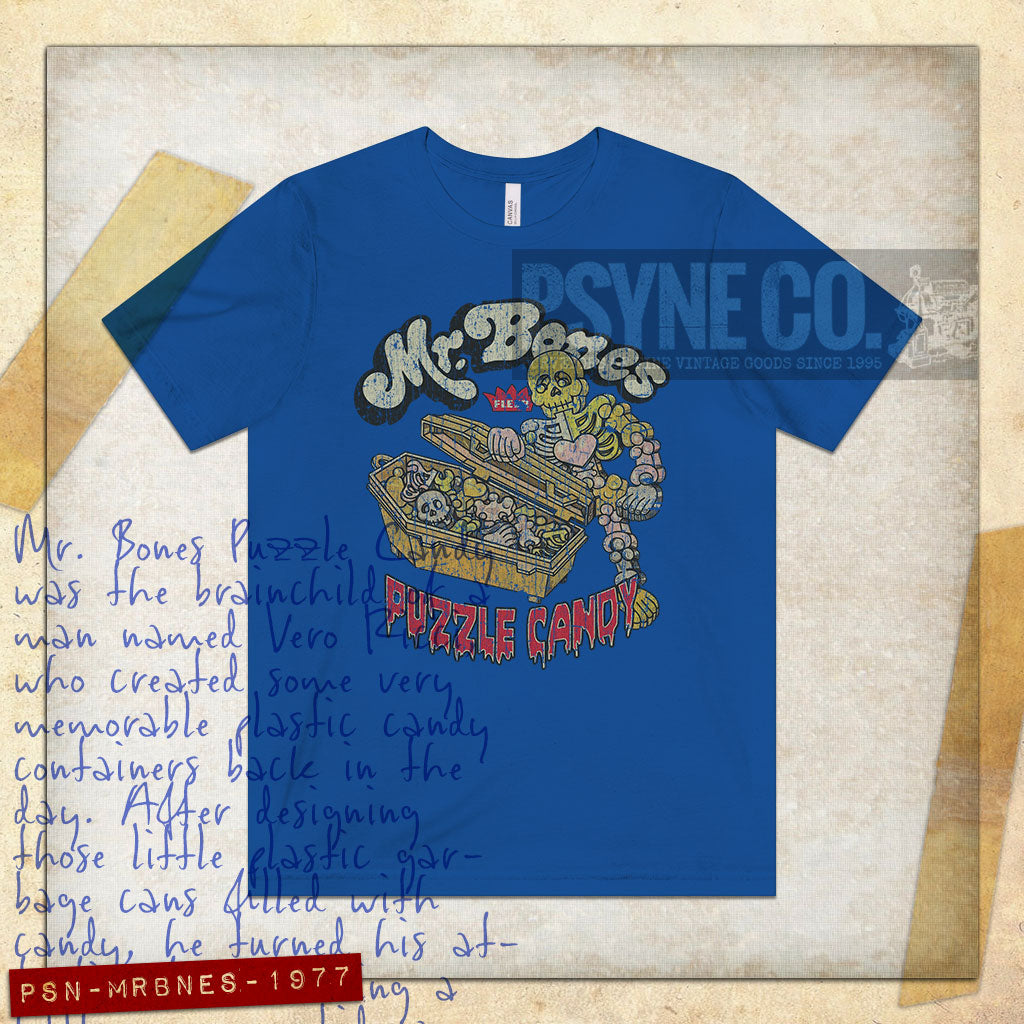 Mr. Bones Puzzle Candy 1977 Vintage Men's T-Shirt