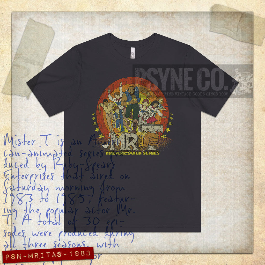 Mister T The Animated Series 1983 Vintage Men's T-Shirt
