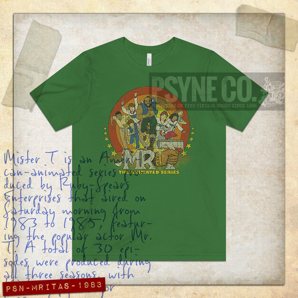 Mister T The Animated Series 1983 Vintage Men's T-Shirt