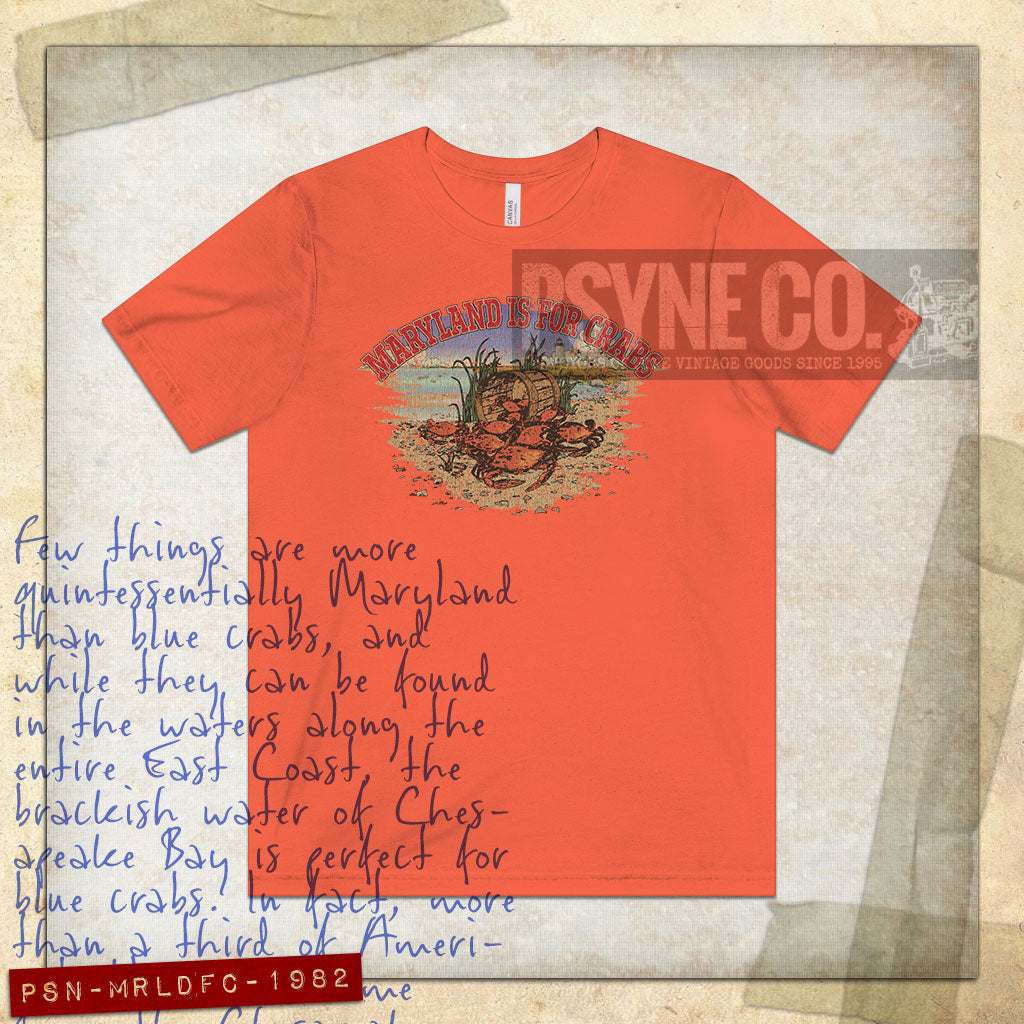 Maryland is for Crabs 1982 Vintage Men's T-Shirt