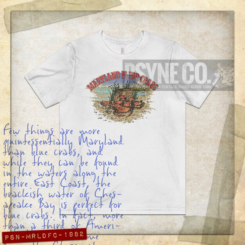 Maryland is for Crabs 1982 Vintage Men's T-Shirt