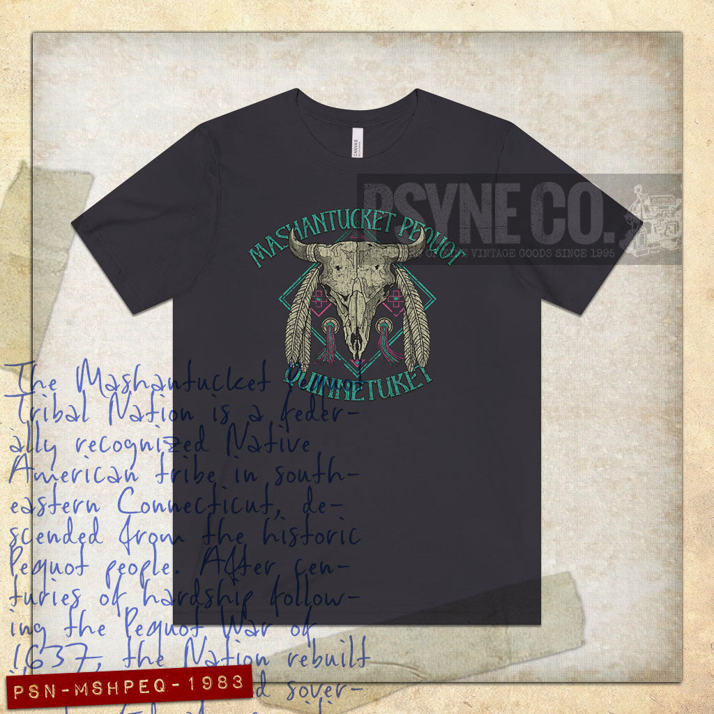 Mashantucket Pequot Quinnetuket 1983 Vintage Men's T-Shirt
