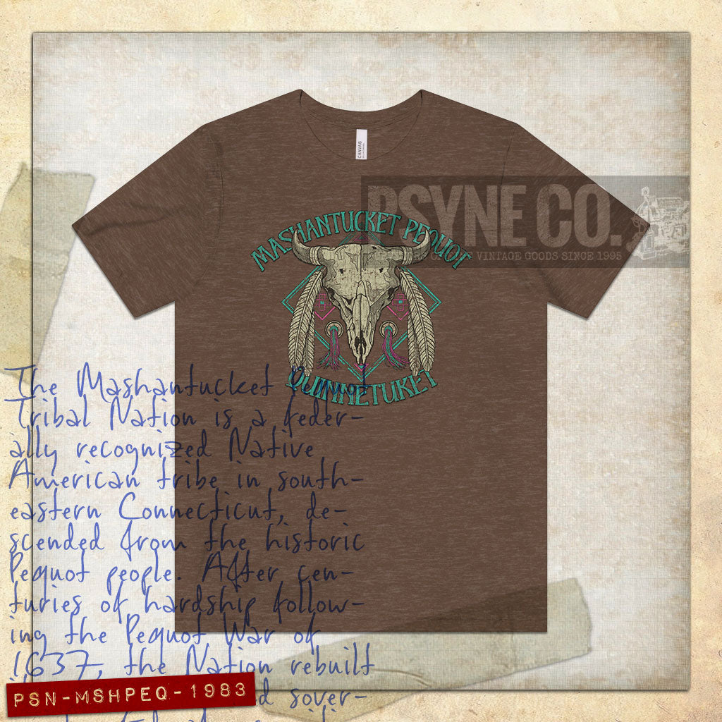 Mashantucket Pequot Quinnetuket 1983 Vintage Men's T-Shirt